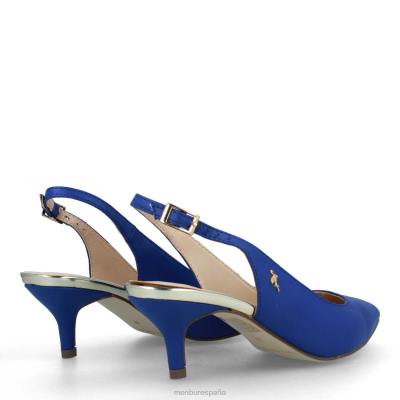 Menbur mujer albarracín 204L1844 tacones medios y bajos azul medio