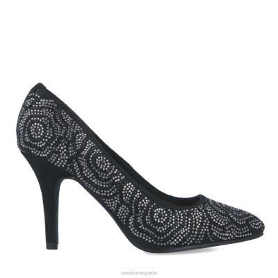 Menbur mujer alcea 204L1722 tacones medios y bajos negro