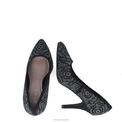 Menbur mujer alcea 204L1722 tacones medios y bajos negro