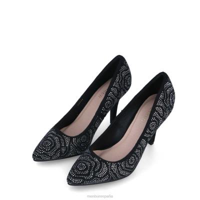 Menbur mujer alcea 204L1722 tacones medios y bajos negro