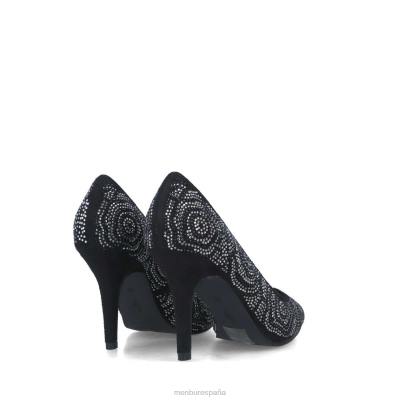 Menbur mujer alcea 204L1722 tacones medios y bajos negro