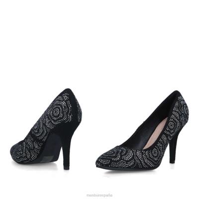 Menbur mujer alcea 204L1722 tacones medios y bajos negro