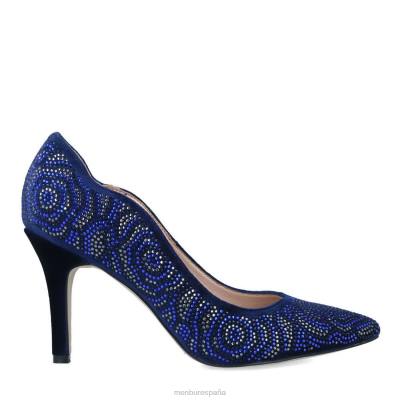 Menbur mujer alcea 204L5868 tacones medios y bajos azul oscuro