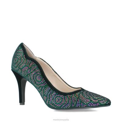 Menbur mujer alcea 204L5869 tacones medios y bajos verde