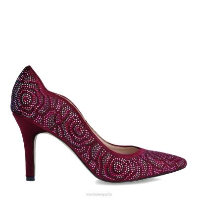 Menbur mujer alcea 204L5871 tacones medios y bajos rojo