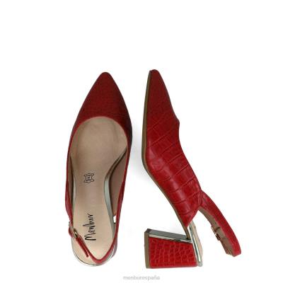 Menbur mujer alpeta 204L5735 tacones medios y bajos rojo