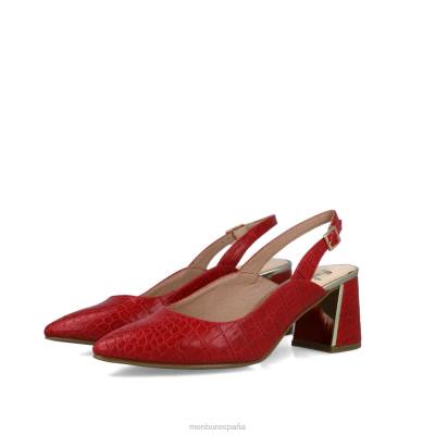 Menbur mujer alpeta 204L5735 tacones medios y bajos rojo