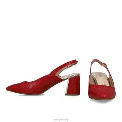 Menbur mujer alpeta 204L5735 tacones medios y bajos rojo