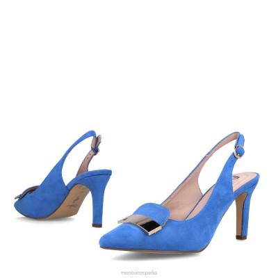 Menbur mujer anzano 204L1743 tacones medios y bajos azul claro