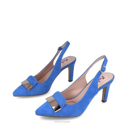 Menbur mujer anzano 204L1743 tacones medios y bajos azul claro