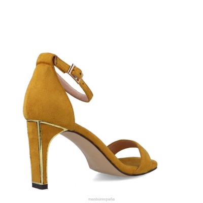 Menbur mujer armonía 204L5826 tacones medios y bajos amarillo