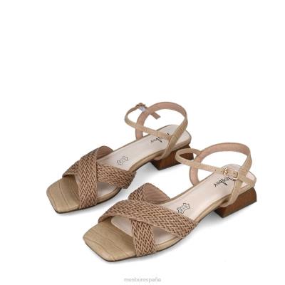 Menbur mujer atreo 204L5835 tacones medios y bajos beige