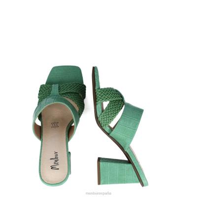 Menbur mujer atreo 204L5847 tacones medios y bajos verde