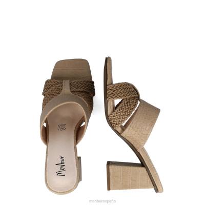 Menbur mujer atreo 204L5848 tacones medios y bajos beige