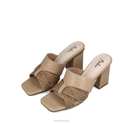 Menbur mujer atreo 204L5848 tacones medios y bajos beige