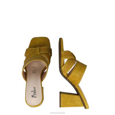 Menbur mujer atreo 204L5849 tacones medios y bajos amarillo