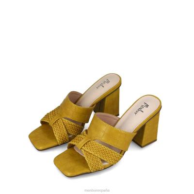 Menbur mujer atreo 204L5849 tacones medios y bajos amarillo