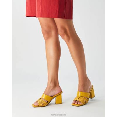 Menbur mujer atreo 204L5849 tacones medios y bajos amarillo