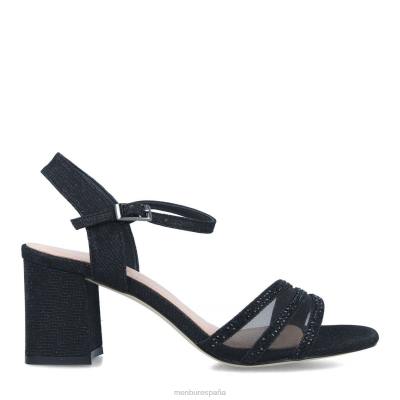 Menbur mujer azalea 204L1672 tacones medios y bajos negro