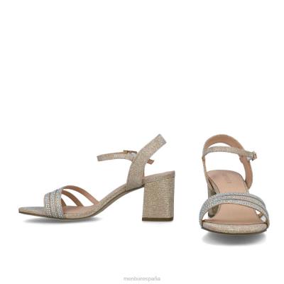 Menbur mujer azalea 204L5715 tacones medios y bajos beige