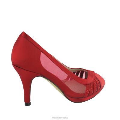 Menbur mujer balcones 204L5981 tacones medios y bajos rojo