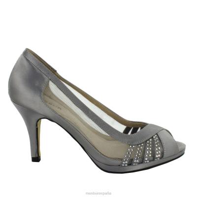 Menbur mujer balcones 204L5984 tacones medios y bajos gris