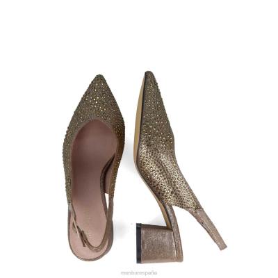 Menbur mujer céfalo 204L5909 tacones medios y bajos bronce