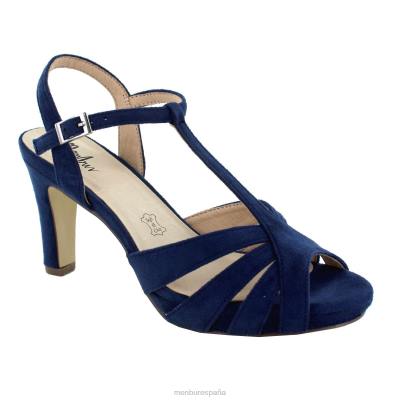 Menbur mujer caldaro 204L1856 tacones medios y bajos azul oscuro