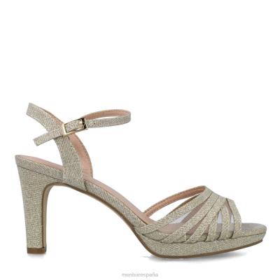 Menbur mujer calusco 204L5855 tacones medios y bajos beige