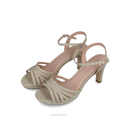 Menbur mujer calusco 204L5855 tacones medios y bajos beige