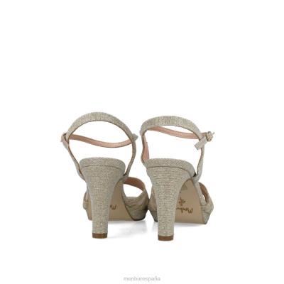 Menbur mujer calusco 204L5855 tacones medios y bajos beige