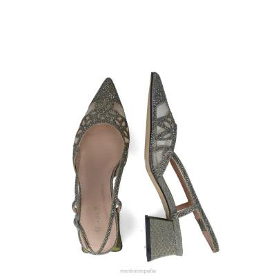 Menbur mujer canopo 204L5552 tacones medios y bajos gris