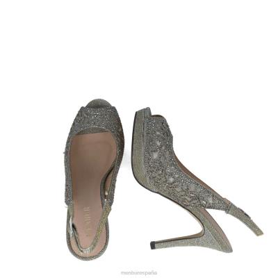 Menbur mujer canopo 204L5573 tacones medios y bajos gris