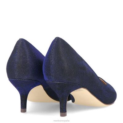 Menbur mujer carapela 204L1841 tacones medios y bajos azul oscuro