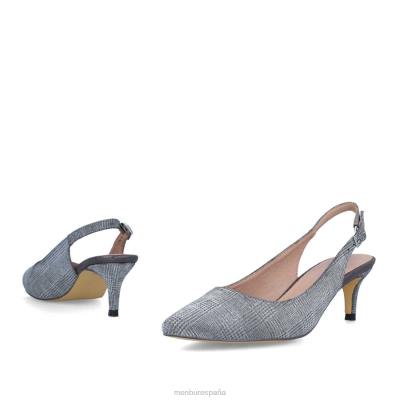 Menbur mujer castalda 204L1745 tacones medios y bajos gris