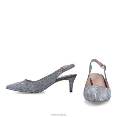 Menbur mujer castalda 204L1745 tacones medios y bajos gris