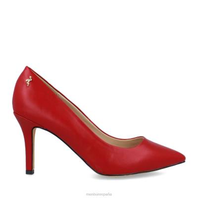 Menbur mujer celin 204L6035 tacones medios y bajos rojo