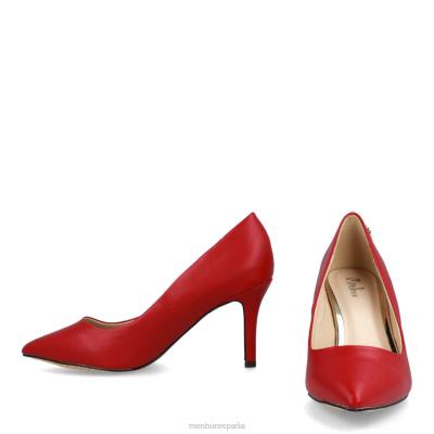 Menbur mujer celin 204L6035 tacones medios y bajos rojo