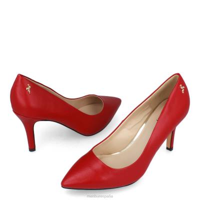 Menbur mujer celin 204L6035 tacones medios y bajos rojo