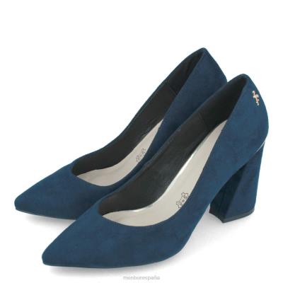 Menbur mujer confinar 204L5896 tacones medios y bajos azul oscuro