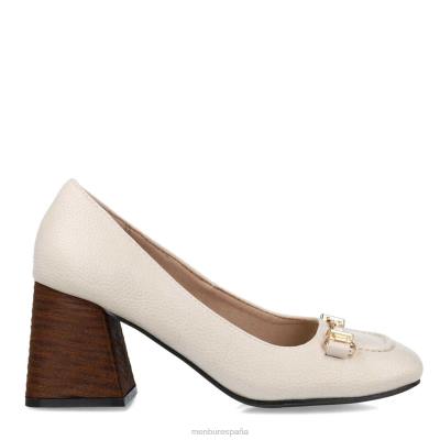 Menbur mujer coral 204L5623 tacones medios y bajos beige