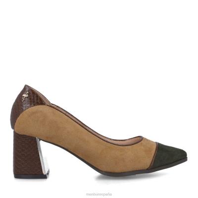 Menbur mujer corisia 204L1732 tacones medios y bajos beige