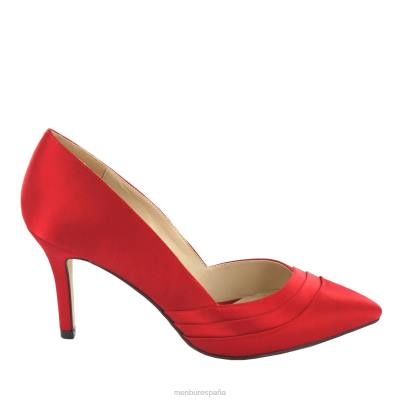 Menbur mujer cortecillas 204L5997 tacones medios y bajos rojo