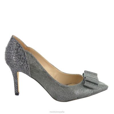 Menbur mujer cortecillas 204L5999 tacones medios y bajos gris