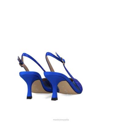 Menbur mujer cráter 204L5535 tacones medios y bajos azul medio