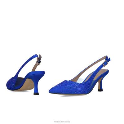 Menbur mujer cráter 204L5535 tacones medios y bajos azul medio