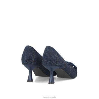 Menbur mujer danburita 204L1669 tacones medios y bajos azul oscuro