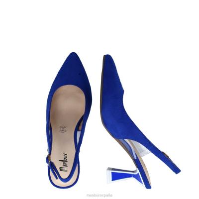 Menbur mujer diorita 204L1639 tacones medios y bajos azul medio