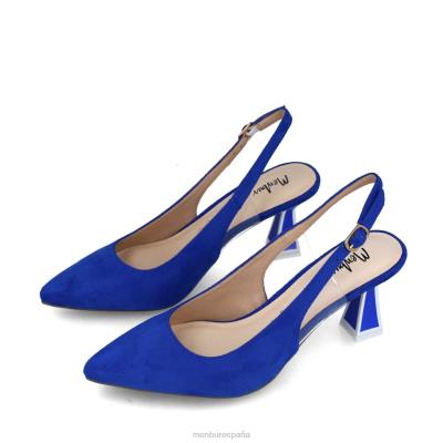 Menbur mujer diorita 204L1639 tacones medios y bajos azul medio