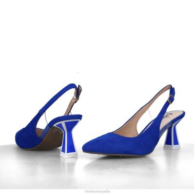 Menbur mujer diorita 204L1639 tacones medios y bajos azul medio